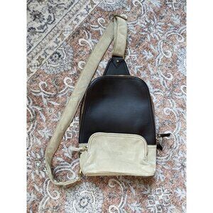 Lorena Antoniazzi Brown Backpack Suede Detail Luxury Bag